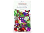 Foil confetti in squares mixed colors Set of 36 Party Supplies Confetti Wholesale