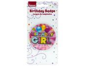 Holographic Girl Birthday Badge Set of 96 Party Supplies Party Favors Wholesale