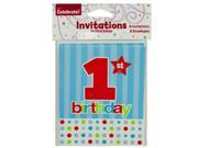8 pack 1st birthday invites Set of 24 Party Supplies Party Invitations Wholesale