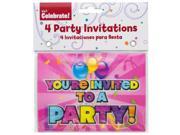 Holographic Girl Party Invitations Set of 24 Party Supplies Party Invitations Wholesale