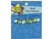Pastel shell star charms pack of 9 Set of 24 Crafts Charms Wholesale