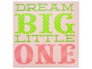 Dream Big Little One Canvas Wrapped Wall Art Set of 8 Home Decor Wall Decor Wholesale