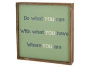 Wood Framed Sign with Inspirational Saying Set of 4 Home Decor Wall Decor Wholesale