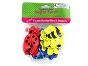 Foam butterfly and insect shapes Set of 72 Crafts Foam Shapes Wholesale