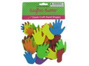 Foam Hand and Feet Craft Sticker Shapes Set of 12 Crafts Foam Shapes Wholesale