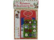 Reindeer stationery kit Set of 96 Seasonal Christmas Wholesale
