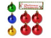 Christmas ornament bulbs Set of 72 Seasonal Christmas Wholesale