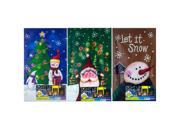 Light Up Christmas Wall Art Set of 3 Seasonal Christmas Wholesale