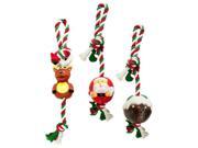Holiday Squeaky Knotted Rope Dog Toy Set of 12 Pet Supplies Pet Supplies Pet Toys Wholesale