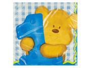 Boy s First Birthday Blue Beverage Napkins Set of 72 Party Supplies Party Napkins Wholesale