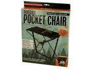 Portable Pocket Chair with Carrying Case Set of 1 Sporting Goods Camping Wholesale