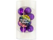 Mini Purple Mirror Balls Set of 15 Seasonal Christmas Wholesale