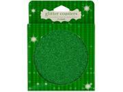 Green Glitz Glitter Coasters Set of 144 Party Supplies Party Table Decorations Wholesale