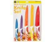 Colored Multi Purpose Kitchen Knife Set Set of 6 Kitchen Dining Cutlery Wholesale