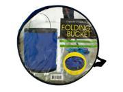 Folding Nylon Bucket with Metal Handle Set of 1 Household Supplies Buckets Basins Wholesale