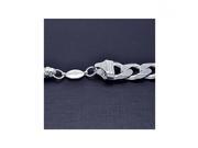 .925 Sterling Silver E Coated Curb Link Bracelet 400