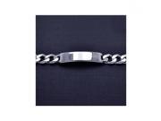 .925 Sterling Silver Curb ID Bracelet