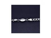 .925 Sterling Silver E Coated Curb Link Bracelet 150