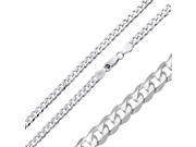 .925 Sterling Silver High Polished Curb Link Bracelet
