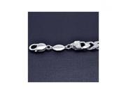 .925 Sterling Silver E Coated Curb Link Bracelet 300