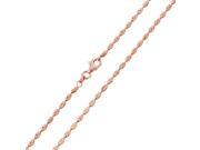 .925 Sterling Silver Rose Gold Plated Oval Curved DC Bead Chains