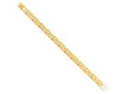 14K Yellow Gold Nugget Women s Bracelet 7.5