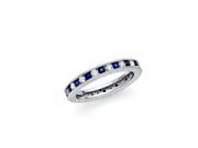 .925 Sterling Silver CZ Eternity Band Size 6