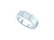 14kt White Gold Mens Princess Diamond Cluster Wedding Anniversary Band Ring 1/2 Cttw (Ring Size 11) 14kt White Gold Mens Princess Diamond Cluster Wedding Anniversary Band Ring 1/2 Cttw (Ring Size 11)