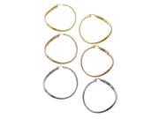 .925 Sterling Silver Concave 4x45 Mm Hoops