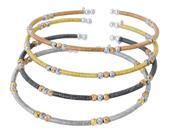 .925 Sterling Silver Shiny 3 Tone Cuff Bracelet, SILVER, Made In Italy .925 Sterling Silver Shiny 3 Tone Cuff Bracelet, SILVER, Made In Italy
