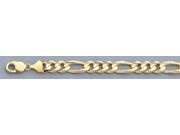 14K Yellow Gold Solid 11mm Classic Figaro Chain Necklace with Lobster Clasp - Men's 14K Yellow Gold Solid 11mm Classic Figaro Chain Necklace with Lobster Clasp - Men's