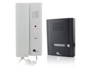 1byone 2 Wires Audio Door Phone Intercom System with Phone Handset and Calling Talking Unlocking Function