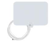 1byone Super Thin Indoor HDTV Antenna 35 Miles Range with 20 Feet High Performance Coaxial Cable White Black