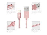 [Apple MFI Certified] 1byone Lightning to USB Metallic Braided Cable 3.3ft 1m for iPhone 6s 6 Plus 5s 5c 5 iPad mini iPad Air iPad Pro iPod touch 6th Gen