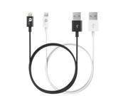 [Apple MFI Certified] 1byone 2 Pack Lightning to USB Cable 3.3ft 1m for iPhone 6s 6 Plus 5s 5c 5 iPad mini iPad Air iPad Pro iPod touch 6th Gen nano 7th