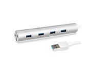 1byone SuperSpeed Aluminum USB 3.0 7 Port Hub with BC 1.2 Charging Port Built in 15 Inch Cable 5V 3A Power Adapter for iMac MacBook Air MacBook Pro Mac