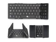 1byone Foldable Bluetooth Keyboard for iOS Android Windows PC Tablets and Smartphone Black