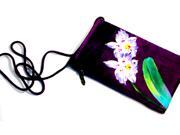 iPurse® Orchid Plum hand Painted phone case Wallet Phone case evening purse