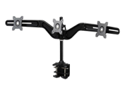 Amer Networks Amr3c Triple Monitor Clamp Mount Supports three 24 monitors weighing up to 17.5 lbs. VESA compatable