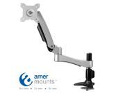 Single Articulating Arm Monitor Mount. Supports Standard VESA. Monitor Maximum weight 22.1 lbs. Grommet Mount