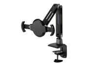 Amer Articulating Single Tablet Pad mount with clamp base. Feature include Anti Theft security Lock Kensington Lock support Bracket Lock. 360 degree rotati