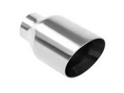 Magnaflow Performance Exhaust 35121 Stainless Steel Exhaust Tip; 4 in. OD Inlet; 2.25 in. ID; 7 in. Long; 20 deg. Angle Cut; Double-Wall; Weld-On; Polished; Magnaflow Performance Exhaust 35121 Stainless Steel Exhaust Tip; 4 in. OD Inlet; 2.25 in. ID; 7 in. Long; 20 deg. Angle Cut; Double-Wall; Weld-On; Polished;