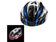 SunGET Integrated Casing Outdoor Sports Luminous Night Light Adult Large Size Adjustable Safety Cycling Bicycle Bike Helmet Caution Warning Light with Visor Blu