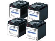 Powerwarehouse APC SUA3000ICH UPS Battery Premium Powerwarehouse 12V Lead Acid Battery Catridge 55 2 Pack