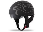 2013 FLY .357 Motorcycle Half Helmets Flame Gray Small