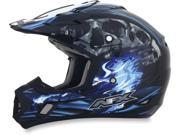 2014 AFX FX 17 Inferno Motocross Helmets Blue X Small