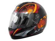 2014 AFX FX 95 Stunt Motorcycle Helmets Orange X Small