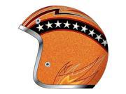 2014 AFX FX 76 Lines Motorcycle Helmets Orange Small