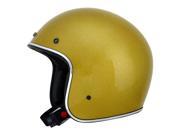 2014 AFX FX 76 Metal Flake Motorcycle Helmets Gold X Large