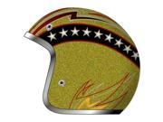 2014 AFX FX 76 Lines Motorcycle Helmets Gold X Large